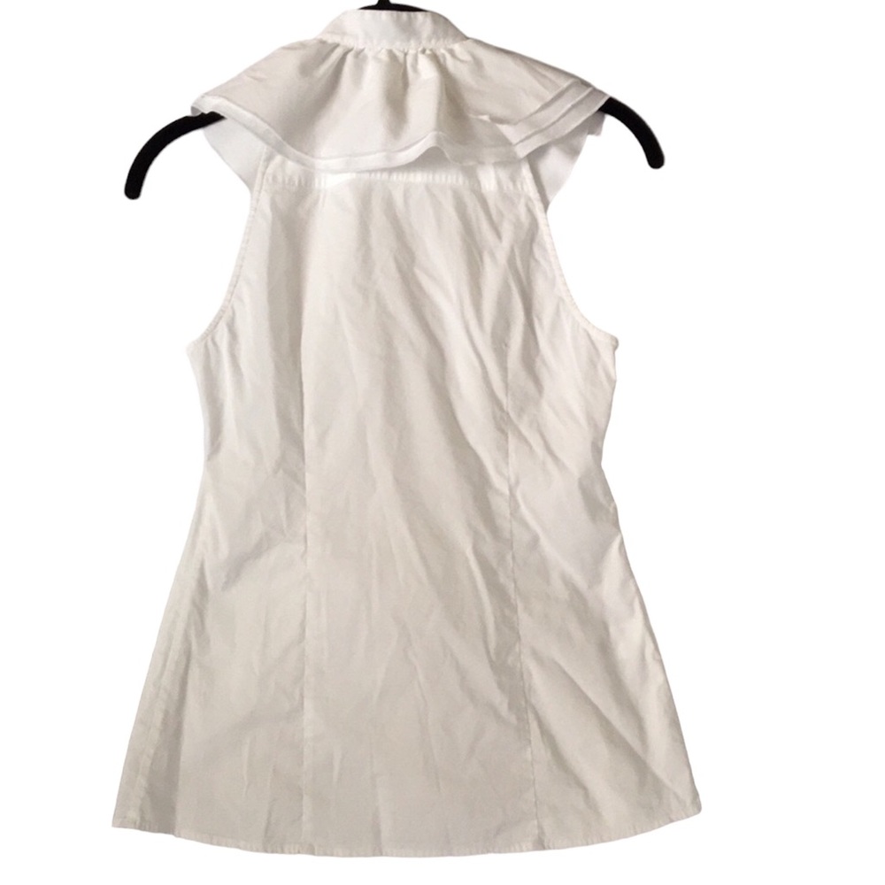 ⚜️BCBG Ruffled White Blouse 🤩 - Picture 7 of 7